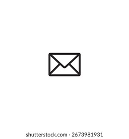 Mail outline icon vector illustration	