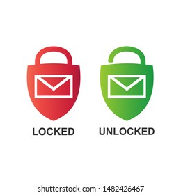 Mail and Padlock Logo, Mail With Padlock Clipart