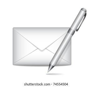 Mail with pen
