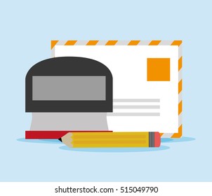 Mail pencil and seal design