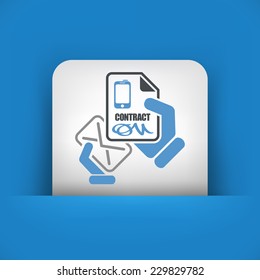 Mail with a phone contract