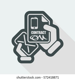 Mail with a phone contract
