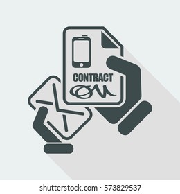 Mail with a phone contract