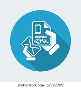Mail with a phone contract