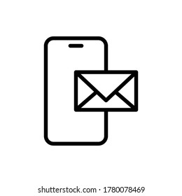 Mail, Phone Icon Logo Vector Isolated. Email and Business Icon Set. Editable Stroke and Pixel Perfect.