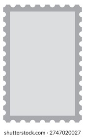 Mail postmark frame blank template. Decorative border