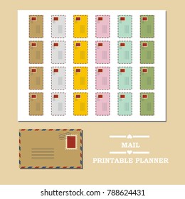 Mail printable planner