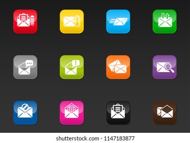 mail professional web icons for your design