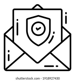Mail , Protection and security vector icons set cyber computer network business data technology