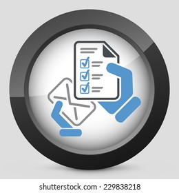 Mail with a questionnaire
