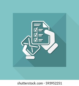 Mail with a questionnaire