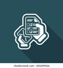 Mail with a questionnaire