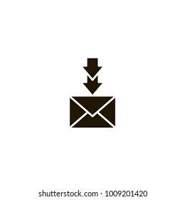 mail recevie icon. sign design