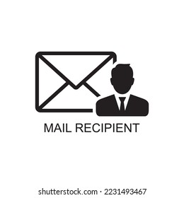 mail recipient icon , mail icon