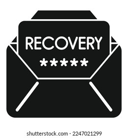Mail recovery icon simple vector. Ui page. Web log