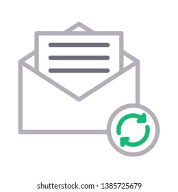 mail refresh color line icon