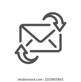 Mail related icon outline and linear vector.