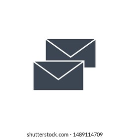 Mail related vector glyph icon. Isolated on white background. Vector illustration.