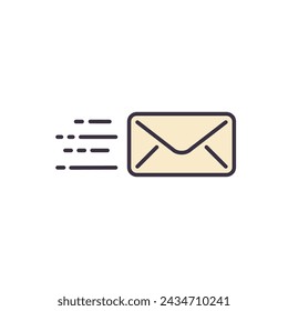 Mail related vector icon. Isolated on white background. Vector illustration