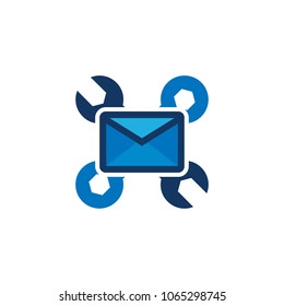 Mail Repair Logo Icon Design