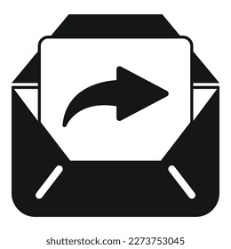 Mail report icon simple vector. Analysis chart. Document data