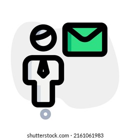 mail send to businessman from company server