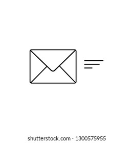 Mail send vector icon.