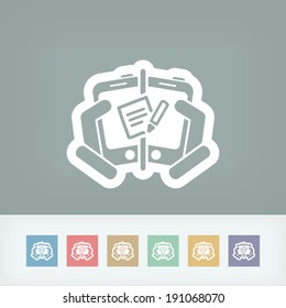 Mail sending icon