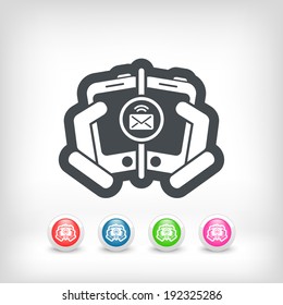 Mail sending icon