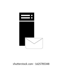 Mail server icon, sign design.