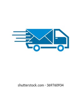 Mail Service Delivery Icon Logo Design