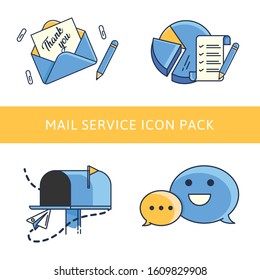 Mail Service icon Bundle Pack