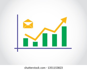 Mail Service User Fluctuate Graph