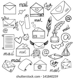 Mail set - vector