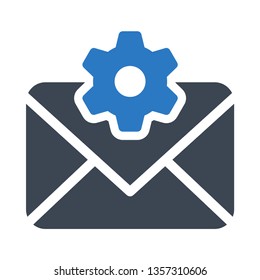 mail setting glyph double color 