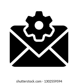 mail setting glyph icon