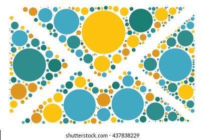 mail shape vector design by color point