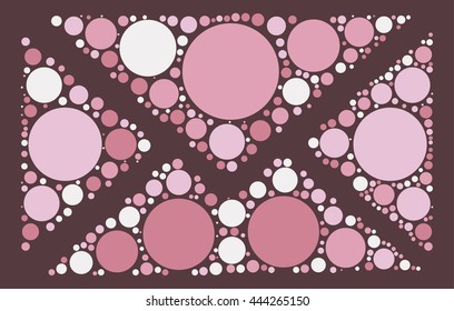 mail shape vector design by color point