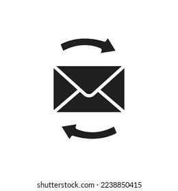 Mail Share Filled Icon Vector illustration