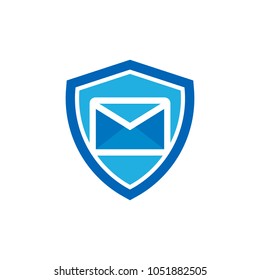 Mail Shield Logo Icon Design
