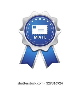 Mail Sign Blue Vector Icon Design