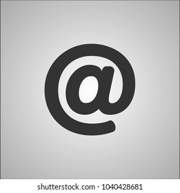 mail sign icon
