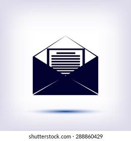 Mail sign icon