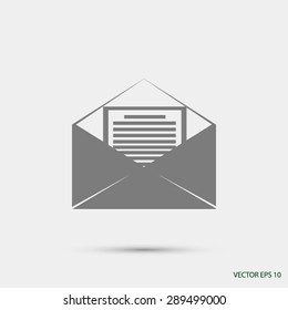 Mail sign icon,