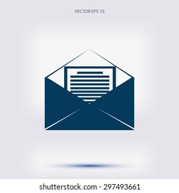 Mail sign icon,