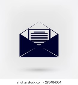 Mail sign icon,