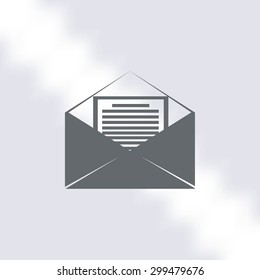 Mail sign icon,