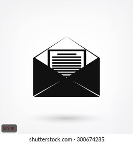 Mail sign icon,