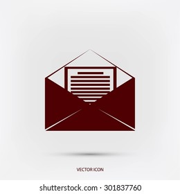 Mail sign icon,