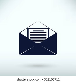 Mail sign icon,
